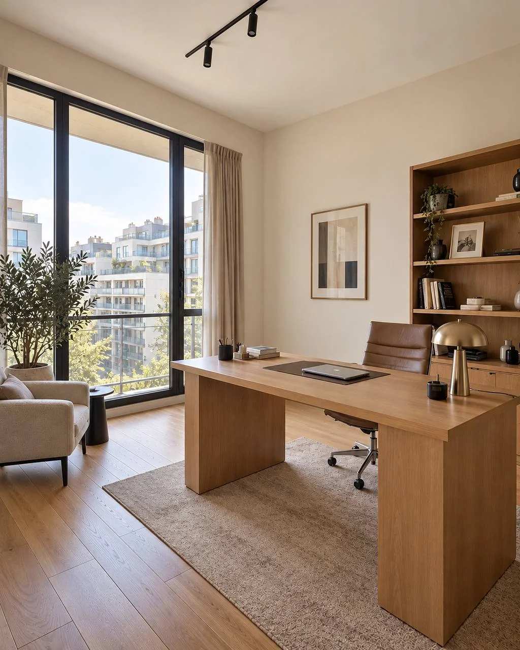 Bureau — vue sur le jardin après les travaux