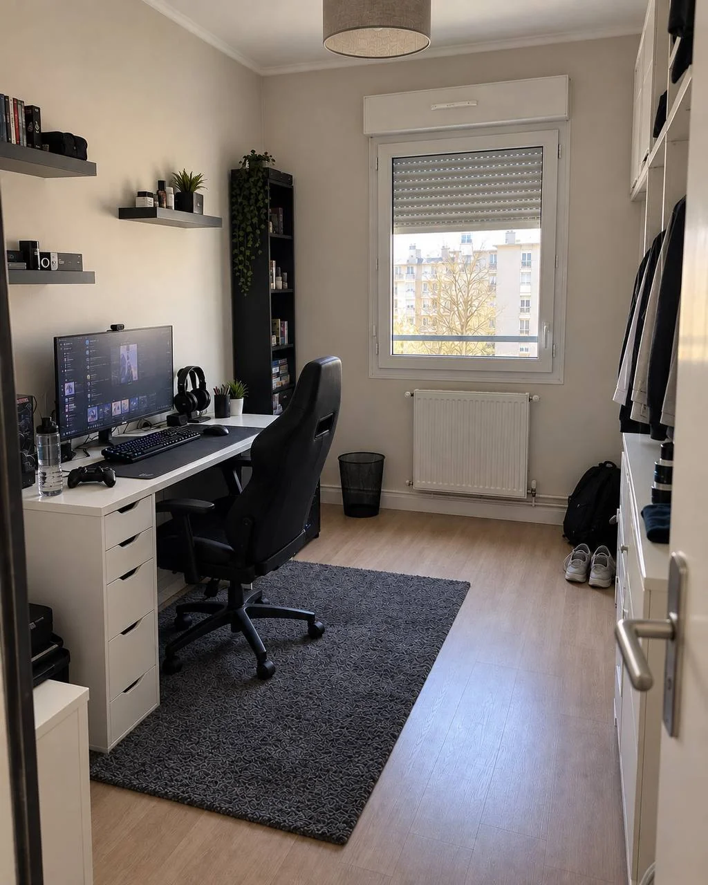 Bureau — coin dressing après les travaux